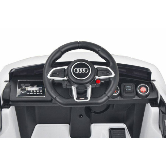 Audi R8 Bērnu elektromobilis 12v/White Audi R8 Bērnu elektromobilis 12v/White