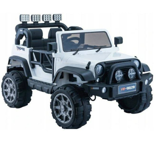 Jeep HP-012 Bērnu elektromobilis 12v/White Jeep HP-012 Bērnu elektromobilis 12v/White