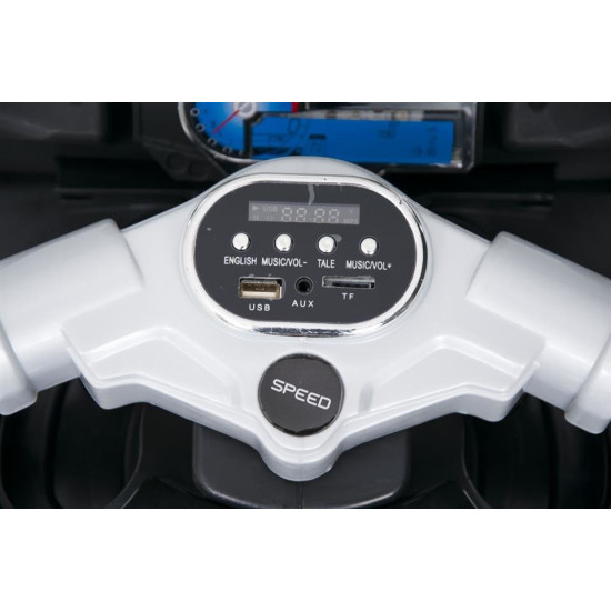 Bērnu motocikls  01300ST 6v/White