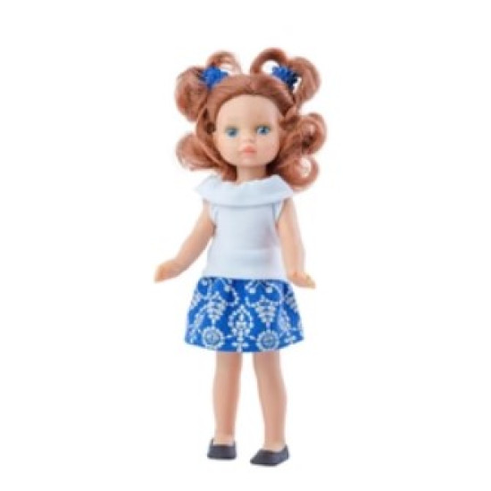 Paola Reina Triana Fashion vinila lelle ar zīda matiem 21cm Paola Reina Triana Fashion vinila lelle ar zīda matiem 21cm