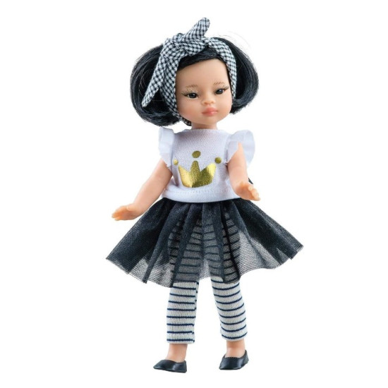 Paola Reina Mia Fashion vinila lelle ar zīda matiem 21cm