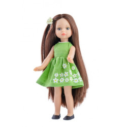 Paola Reina Estela Fashion vinila lelle ar zīda matiem 21cm Paola Reina Estela Fashion vinila lelle ar zīda matiem 21cm