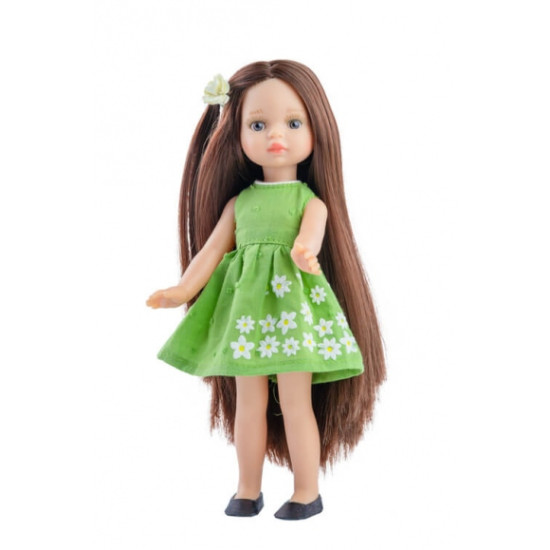 Paola Reina Estela Fashion vinila lelle ar zīda matiem 21cm Paola Reina Estela Fashion vinila lelle ar zīda matiem 21cm