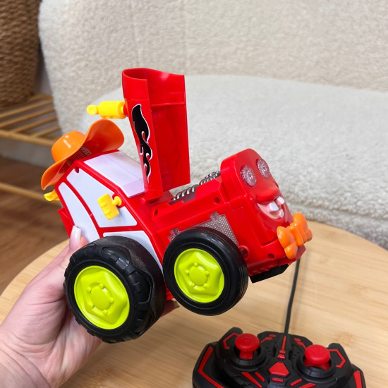 Crazy car - Dejojošs Rotaļu Traktors ar melodijām un gaismām - Sarkans
