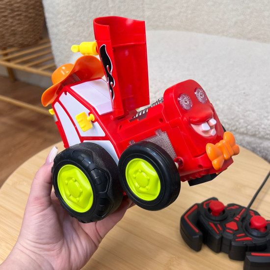 Crazy car - Dejojošs Rotaļu Traktors ar melodijām un gaismām - Sarkans
