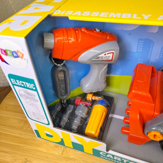 Rotaļu kravas auto ar kausu Lean Toys Dzeltens
