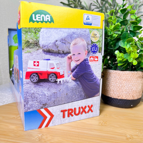 Ātrās palīdzības mašīna Lena TRUXX ar aksesuāriem