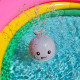 Vannas rotaļlieta, mini vaļu strūklaka Mini Whale Fountain - pelēka