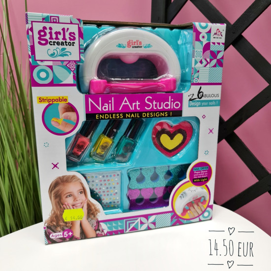 Nagu dekorēšanas komplekts  ar lampu Nail art Studio