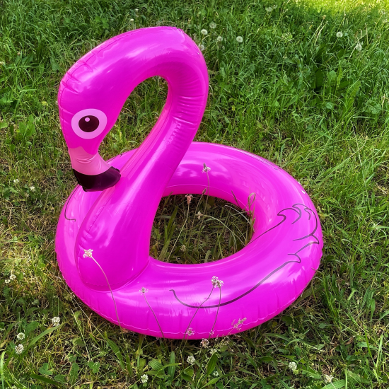 Piepūšamais riņķis peldēšanai Flamingo 90 cm