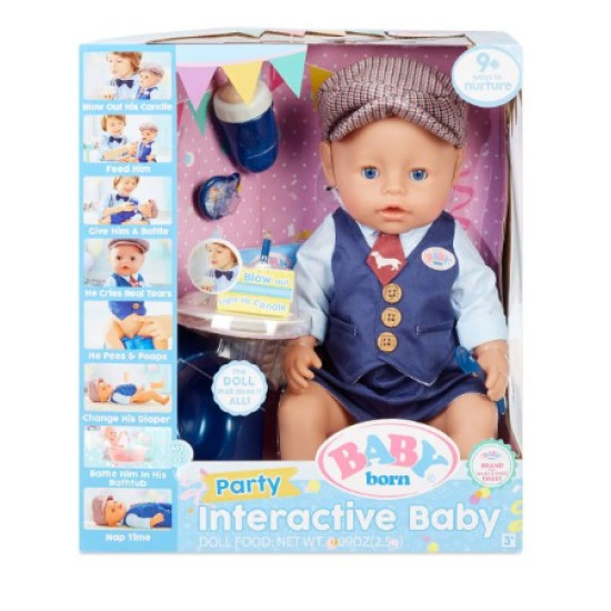 Lelle Baby Born Interactive Boy Doll Party Lelle Baby Born Interactive Boy Doll Party