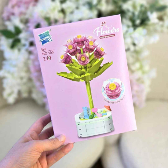Attīstošs Lego-konstruktors 3D ziedi Cristal zieds Attīstošs Lego-konstruktors 3D ziedi Cristal zieds