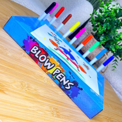 Komplekts "Kosmoss" ar pūšamiem marķieriem Komplekts "Kosmoss" ar pūšamiem marķieriem