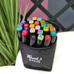 Divpusējie marķieri - flomāsteri Touch 24 psc