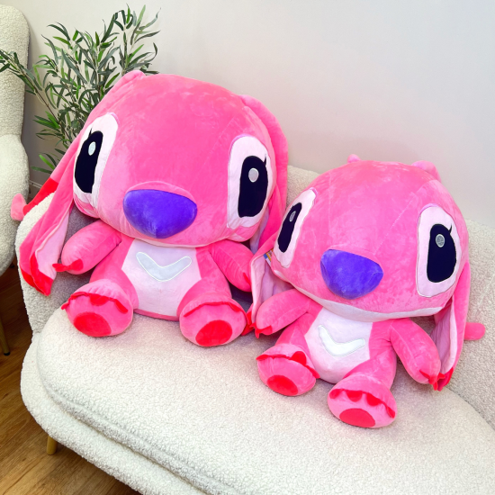 Rozā plīša rotaļlieta - Stich 40 cm