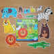 Puzles bērniem Wildlife animals 6 gab. Puzles bērniem Wildlife animals 6 gab.