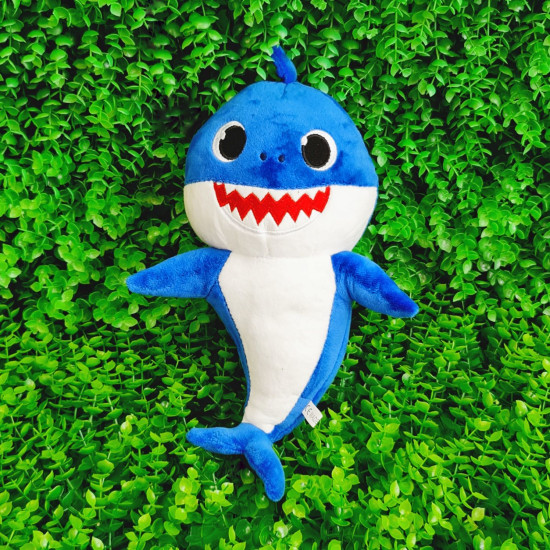 Mīkstā rotaļlieta Baby Shark Haizivs ar skaņu, zila Mīkstā rotaļlieta Baby Shark Haizivs ar skaņu, zila