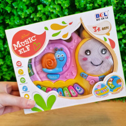 Muzikālas klavieres gliemezis rozā