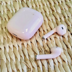 Bezvadu austiņas WIRELESS EARBUDS rozā Bezvadu austiņas WIRELESS EARBUDS rozā
