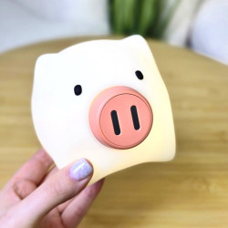 Silikona LED naktslampa - Glowing Piggy 3D Silikona LED naktslampa - Glowing Piggy 3D
