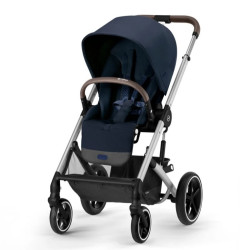 Cybex Balios S LUX 2023 pastaigu rati Silver Frame Ocean Blue