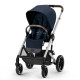 Cybex Balios S LUX 2023 pastaigu rati Silver Frame Ocean Blue Cybex Balios S LUX 2023 pastaigu rati Silver Frame Ocean Blue