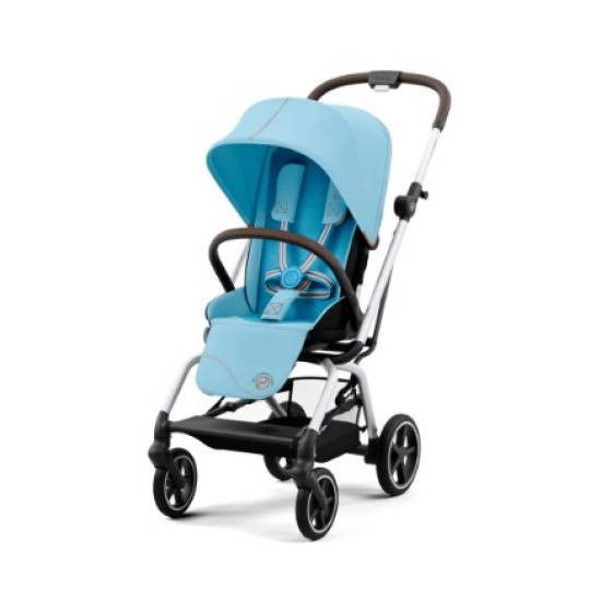 Cybex Eezy S Twist +2 pastaigu rati Beach Blue (Silver Frame) Cybex Eezy S Twist +2 pastaigu rati Beach Blue (Silver Frame)