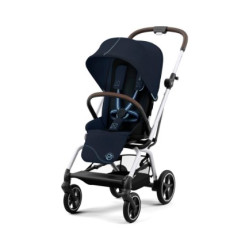 Cybex Eezy S Twist +2 pastaigu rati  Ocean Blue (Silver Frame)