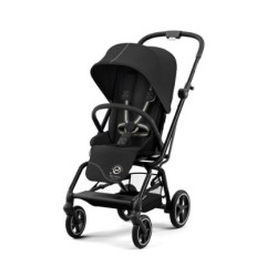 Cybex Eezy S Twist +2 pastaigu rati  Moon Black (Black Frame)