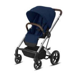 Cybex Balios S Lux pastaigu rati (Silver Frame) Navy Blue