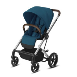 Cybex Balios S Lux pastaigu rati (Silver Frame) River Blue