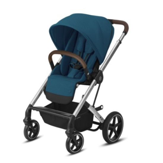 Cybex Balios S Lux pastaigu rati (Silver Frame) River Blue Cybex Balios S Lux pastaigu rati (Silver Frame) River Blue