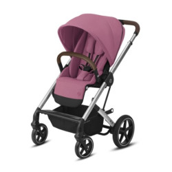 Cybex Balios S Lux pastaigu rati (Silver Frame) Magnolia Pink