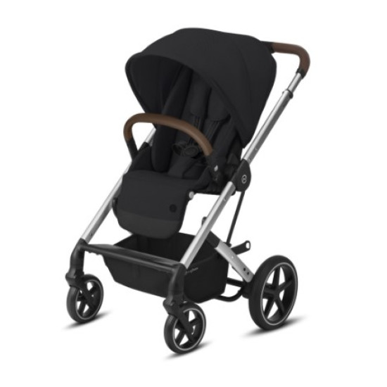 Cybex Balios S Lux pastaigu rati (Silver Frame) Deep Black Cybex Balios S Lux pastaigu rati (Silver Frame) Deep Black