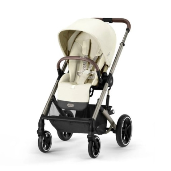 Cybex Balios S LUX 2023 pastaigu rati Taupe Frame Seashell Beige Cybex Balios S LUX 2023 pastaigu rati Taupe Frame Seashell Beige