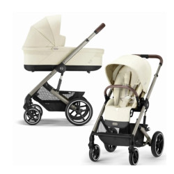 Cybex Balios S Lux 2023 Deep ratiņi 2 in1 Seashell Beige Cybex Balios S Lux 2023 Deep ratiņi 2 in1 Seashell Beige