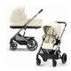 Cybex Balios S Lux 2023 Deep ratiņi 2 in1 Seashell Beige Cybex Balios S Lux 2023 Deep ratiņi 2 in1 Seashell Beige