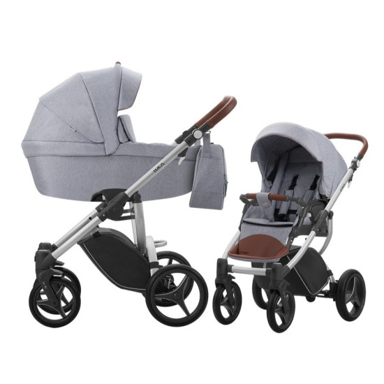 Bebetto Luca ratiņi 2 in 1 Grey 12