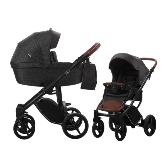 Bebetto Luca ratiņi 2 in 1 Black 01