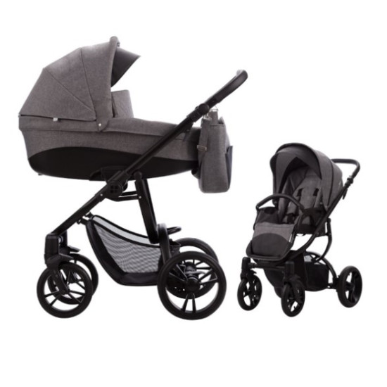 Bebetto Holland ratiņi 2 in 1 Black 01 Bebetto Holland ratiņi 2 in 1 Black 01