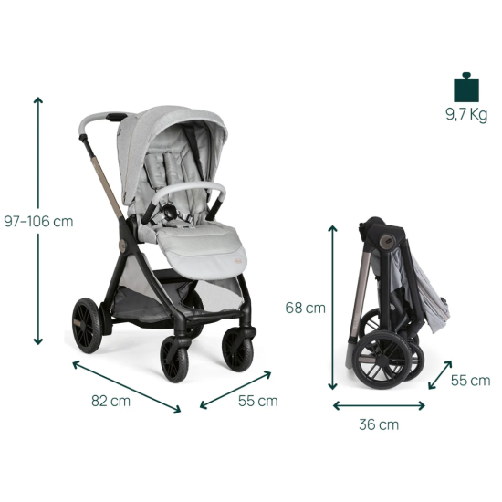 Chicco Bellagio stroller pastaigu rati (Lunar rock) Chicco Bellagio stroller pastaigu rati (Lunar rock)