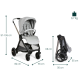 Chicco Bellagio stroller pastaigu rati (Lunar rock) Chicco Bellagio stroller pastaigu rati (Lunar rock)