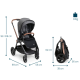 Chicco Mysa Stroller pastaigu rati (Black satin) Chicco Mysa Stroller pastaigu rati (Black satin)