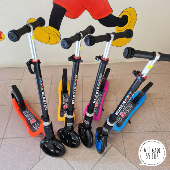Skrejritenis Scooter Cool Baby bērnu divu riteņu ar kāju balstu Skrejritenis Scooter Cool Baby bērnu divu riteņu ar kāju balstu