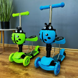 Skrējritenis ar rokturi stumšanai Scooter 5 in 1