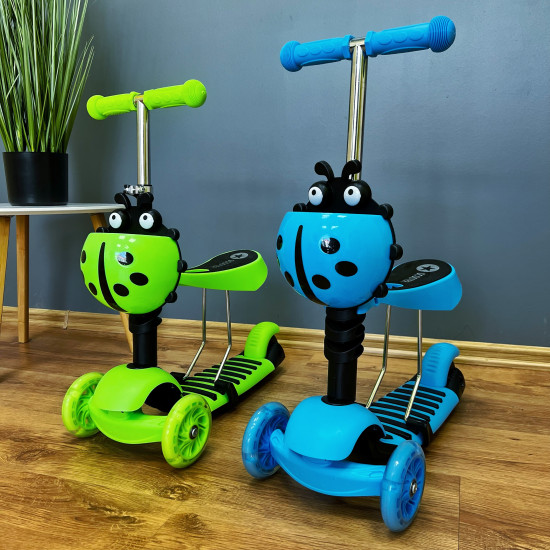 Skrējritenis ar rokturi stumšanai Scooter 5 in 1