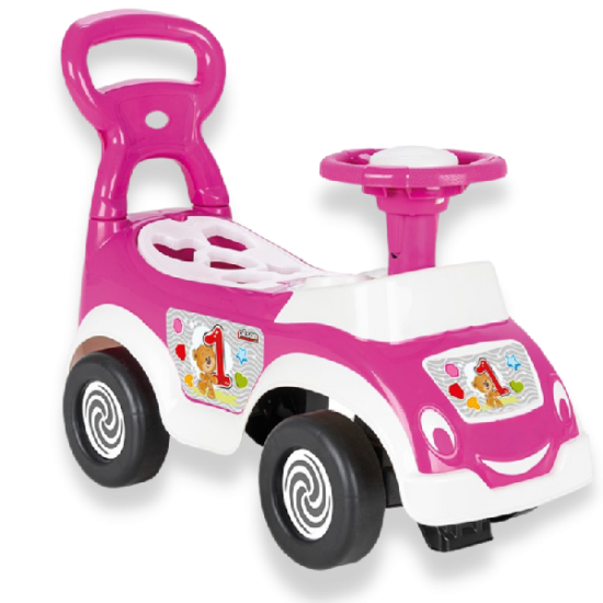 Pilsan Bērnu stumjamā mašīna 3 in 1 Woopie Pink