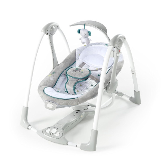 ConvertMe Swing-2-Seat no Ingenuity šūpuļkrēsls Zilonis ConvertMe Swing-2-Seat no Ingenuity šūpuļkrēsls Zilonis