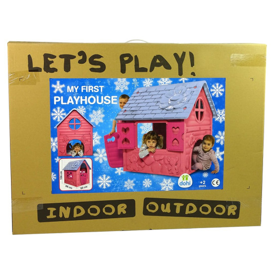 Bērnu dārza mājiņa PlayHouse rozā Bērnu dārza mājiņa PlayHouse rozā