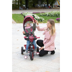 BabyMix Rider bērnu trīsriteņis ar pedāļiem Red BabyMix Rider bērnu trīsriteņis ar pedāļiem Red